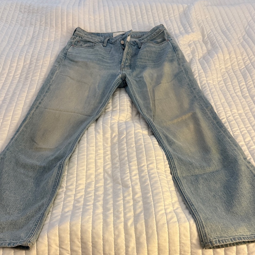 MOTHER Women's High Rise Light Blue Jeans